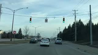 Driving in Troy, Michigan, U.S.A. . March 2022