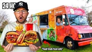 Eating ONLY FOOD TRUCK Foods FOR 24 HOURS!!