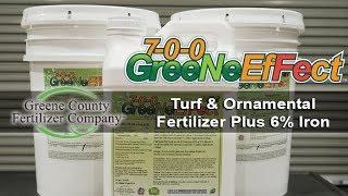 7-0-0 GreeNe EfFect™ Turf & Ornamental Fertilizer Plus 6% Iron - Greene County Fertilizer Company