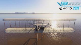 Microsoft Flight Simulator 2024 | Wright Flyer "Oldest Plane" - Free Flight & Sunset [4K.XSX]