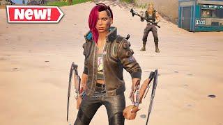 NEW V Skin Gameplay In Fortnite! (CYBERPUNK 2077)