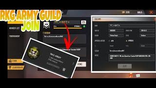 How To Join RKG ARMY Gulid || RKG ARMY Free Fire