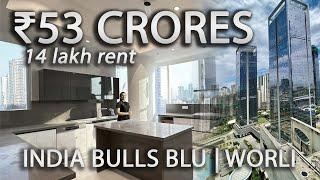 Tour a ₹53 Cr 6bhk Glass Skyscraper Home | Lease Option ₹14 Lakhs/Month | Worli, Mumbai 