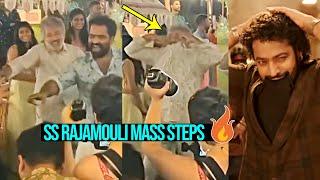 SS Rajamouli Mass Steps To NTR's Ayudha Pooja Song From Devara Movie | SS Rajamouli Dance Video