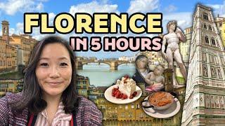 FLORENCE in 5 HRS  | Statue of David | Duomo | Ponte Vecchio | Food | Italy Travel Vlog