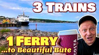 To ROTHESAY on 3 Trains and 1 CalMac Ferry - Exploring Beautiful Bute