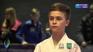 Lviv Open Cup 2018 Кumite Male 12-13 Years -48 kg Shveda Vladislav Gold Medal Tigrenok Sports Club