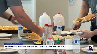 Spending the holidays with first responders