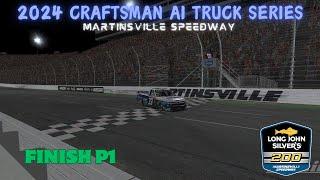 2024 Long John Silver's 200 NASCAR Craftsman Truck Series Iracing AI- Race #6-nabbed a win!