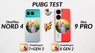 OnePlus Nord 4 vs iQOO Neo 9 Pro Pubg Test With FPS Meter : Watch Before You Buy!