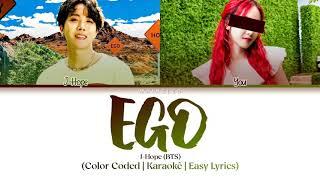 J-Hope (BTS) - Outro: EGO | Karaokê duet with J-Hope (Easy Lyrics)