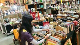 Thrift with me for vintage junk journal supplies: Mill Markets Geelong
