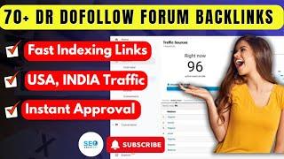 New 70+ DR Dofollow Forum Backlinks 2024