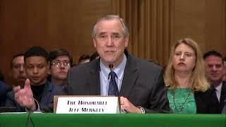 Senator Jeff Merkley Testifies in Support of SAFE Banking Act