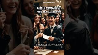 서울대 입학사정관 학생부 평가 알고리즘의 비밀