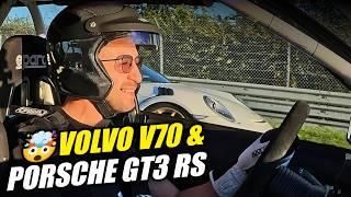 Porsche Eats Sparksof CRAZY Volvo V70 T5! // Nürburgring