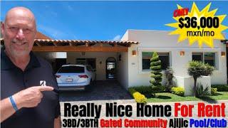 #Ajijic - FOR RENT Nice 3bd/3bth Home $35000 mxn | Gated | Pool  #ajijicrentals #retireatlakechapala