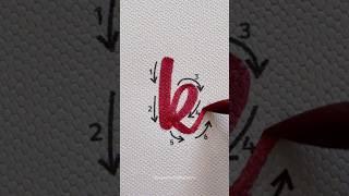 Easy Lettering Tutorial ️ #shorts #nhuandaocalligraphy #calligraphy