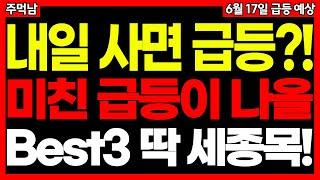 내일 사면 미친 듯이 오를 급등주 Best3 (상법개정 밸류앱 스테이블코인 관련주 등 시장 맞춤주식) 주먹남 6월 17일 급등 예상