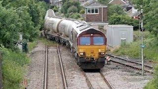 60021 at Huncoat and 66110 at Clitheroe