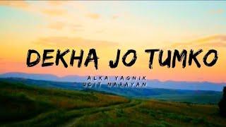 Dekha Jo Tumko -lyrics || Kasoor || Alka Yagnik, Udit Narayan || @cinephiles_corner