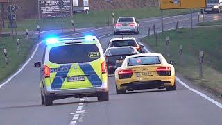 BEST OF FAILS, POLICE, CLOSE CALLS, CRAZY, WTF Moments! BMW M, Ferrari, Audi RS, Pagani