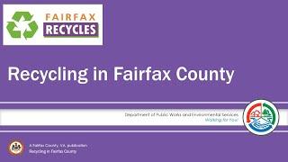 Recycling in Fairfax County