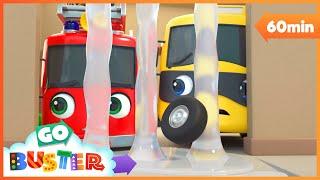 Buster Get's TRAPPED in FROZEN JAIL! Go Buster - Bus Cartoons & Kids Stories