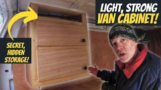 Stick Frame Cabinet via Pocket Holes Plusnuts (rivnuts, jack nuts) | Van Conversion Cabinet #vanlife