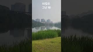 닥치고 그냥 해. #동탄호수공원 #10킬로 #러닝 #그냥해 #나답게 #땀 #자존감 #잡생각