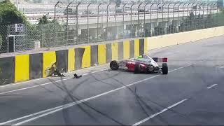 Jacky Liu Crash - 2022 Chinese F4 @ Macau