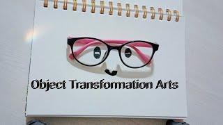 How to draw Object Transformation drawing.... #guru_siri_talla