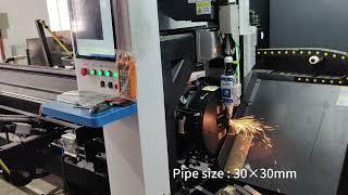 Metal tube laser cutting machine for 30×30mm