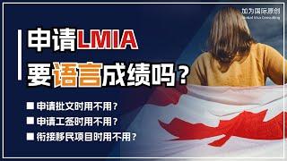 申请LMIA要语言成绩吗？申请批文时用不用？申请工签时用不用？衔接移民项目时用不用？