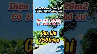 Đất Khánh Trung Mặt Tiền Đường Nhựa Giá Ngộp Cần Bán #nhatrang #bds #khanhvinh #review #shorts