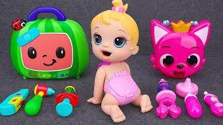 65 Minutes Pinkfong Ambulance ASMR, Satisfying Unboxing Doctor Play Set |  Review Toys