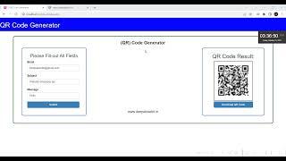 how to make QR code generator website | QR code generator php source code |php QR code generator