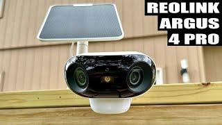 REOLINK Argus 4 Pro Review - 4 K Low Light 180 Degree Wireless Security Camera