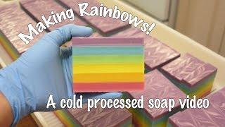 Making Rainbows - A Cold Process Soap Video