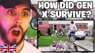 Brit Reacts to The Dangers Gen X Faced In America!