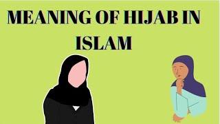 Word Hijab Means In Islam /حجاب کا مطلب / Muslimah writes ️