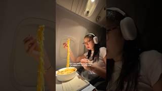 Everything I ate on my 15 hour flight flying Korean Air business️ #airplanefood