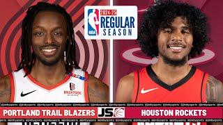 Portland Trail Blazers Vs Houston Rockets | NBA Live Play-By-Play Scoreboard 2024