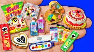 16 DIY Dollhouse Miniatures Paints Elmers Miniature Babylips Miniature Trolli Glotzer Miniature Cake