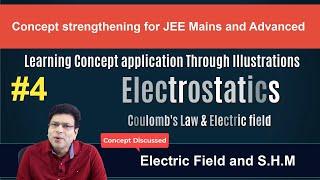 Electric field and SHM | Electrostatics | Class 12 | JEE 2023| BM SHARMA | Cengage