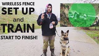 How To Setup and Train A Dog To a Wireless Invisible Fence (PetSafe Stay and Play)