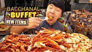 BIGGEST BUFFET in Las Vegas! Epic UNLIMITED Crab & Steak at Bacchanal Buffet in Caesars Palace