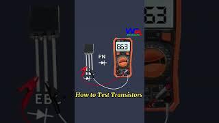 How to Test Transistors #transistor #electronics #shorts