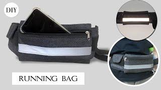 How to sew | Running bag Tutorial | Unisex Sport Pouch Belt for Fitness | #Deemarcysewing