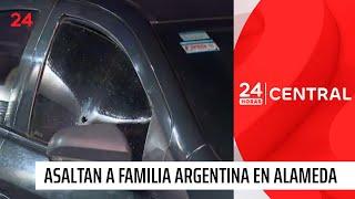 Asaltan y balean a turista argentino en la Alameda | 24 Horas TVN Chile